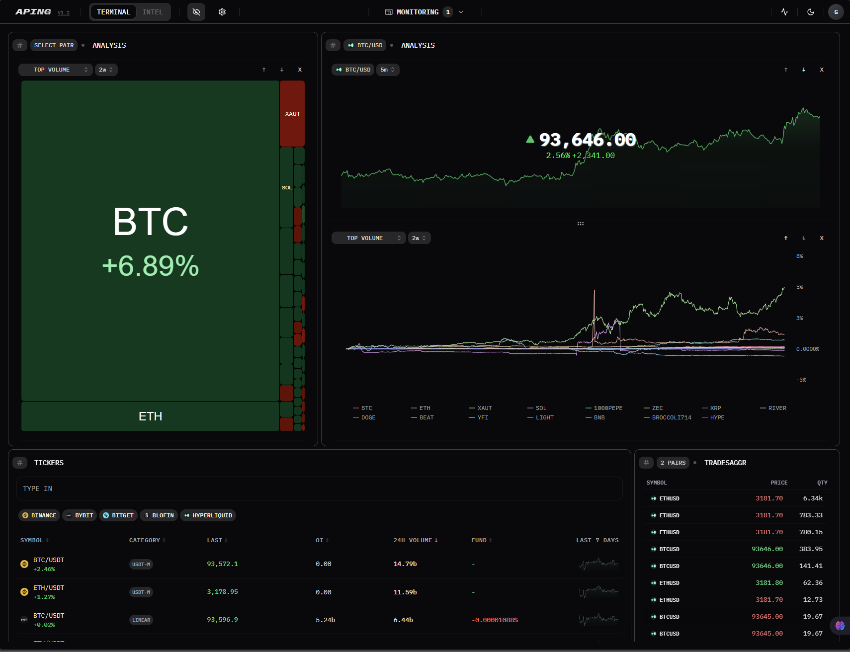 Experience professional TRADING TOOLS (APING)